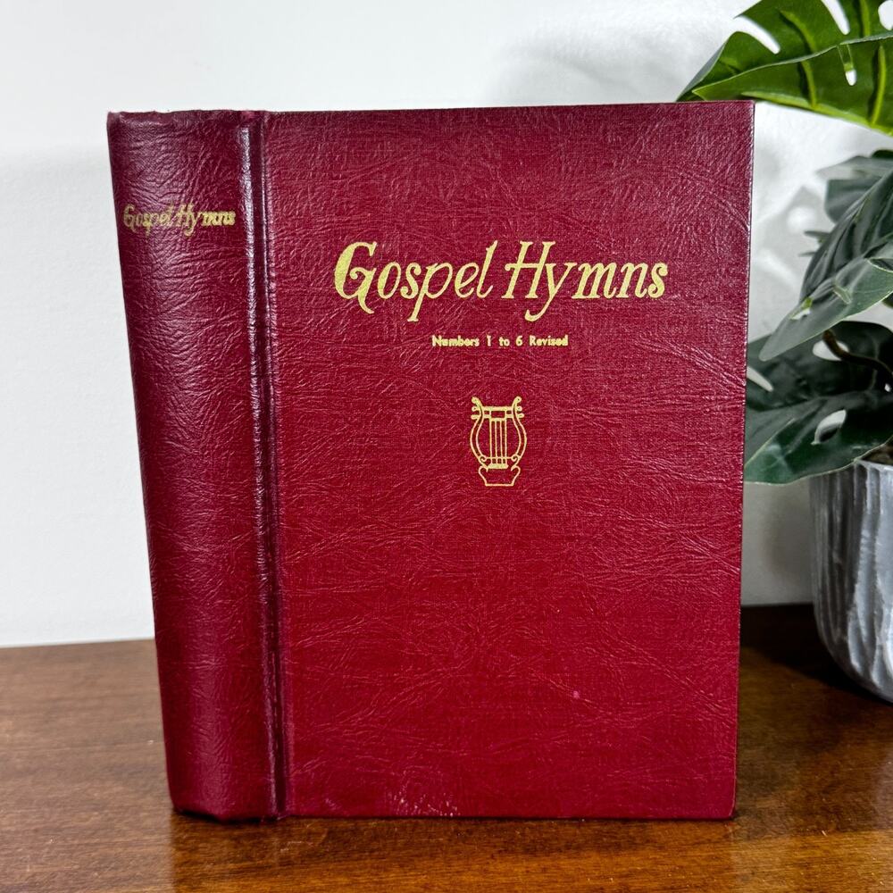 Vintage Gospel Hymns 1966 Hardcover Numbers 1 to 6 Revised Red